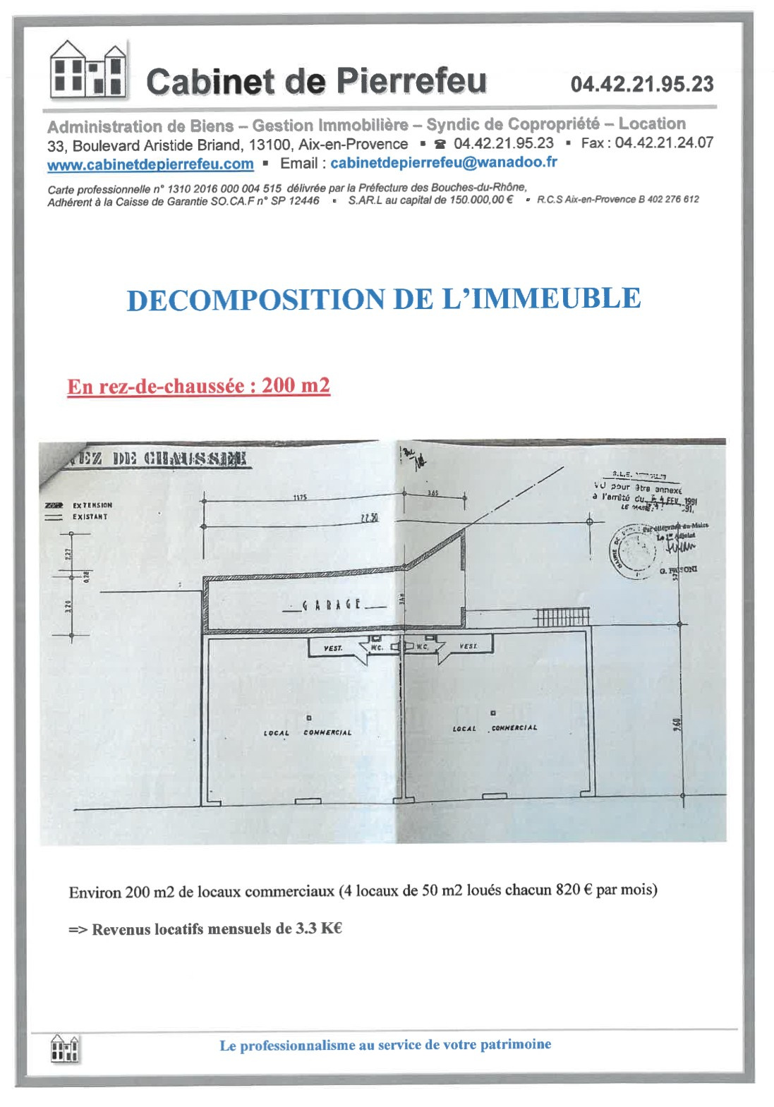 Agence immobilière de Cabinet De Pierrefeu